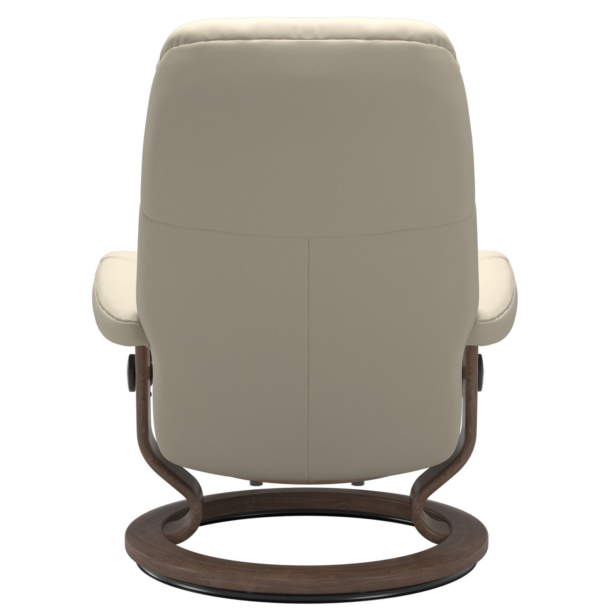 Stressless Consul Large Recliner & Ottoman - Classic - Batick Cream - Floor Sample - Version 1