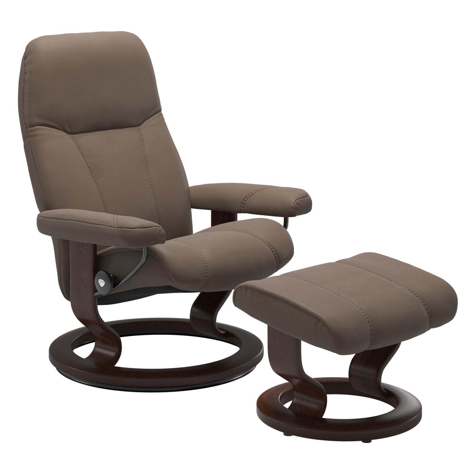 Stressless Consul Classic Recliner & Ottoman