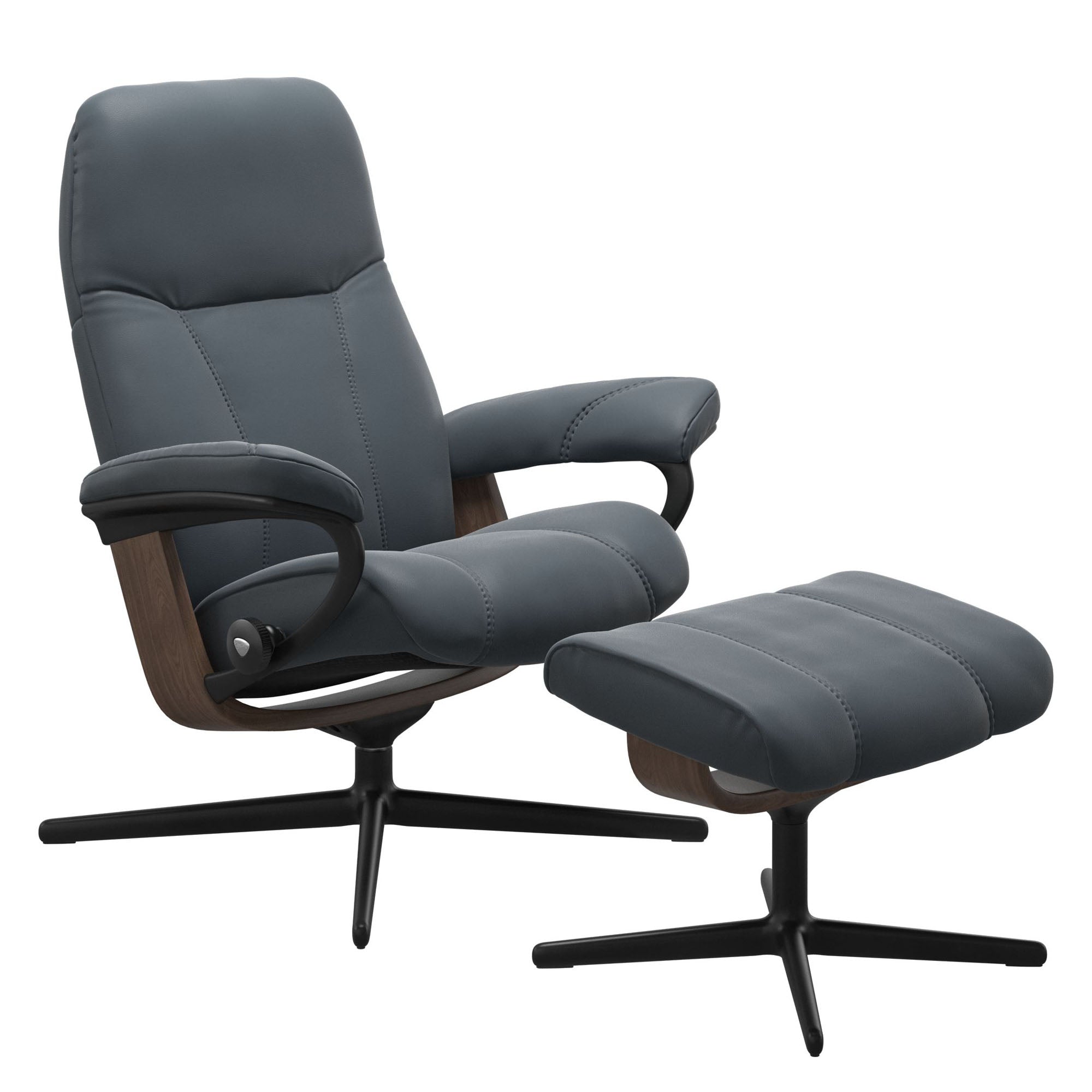 Stressless Consul Cross Recliner & Ottoman