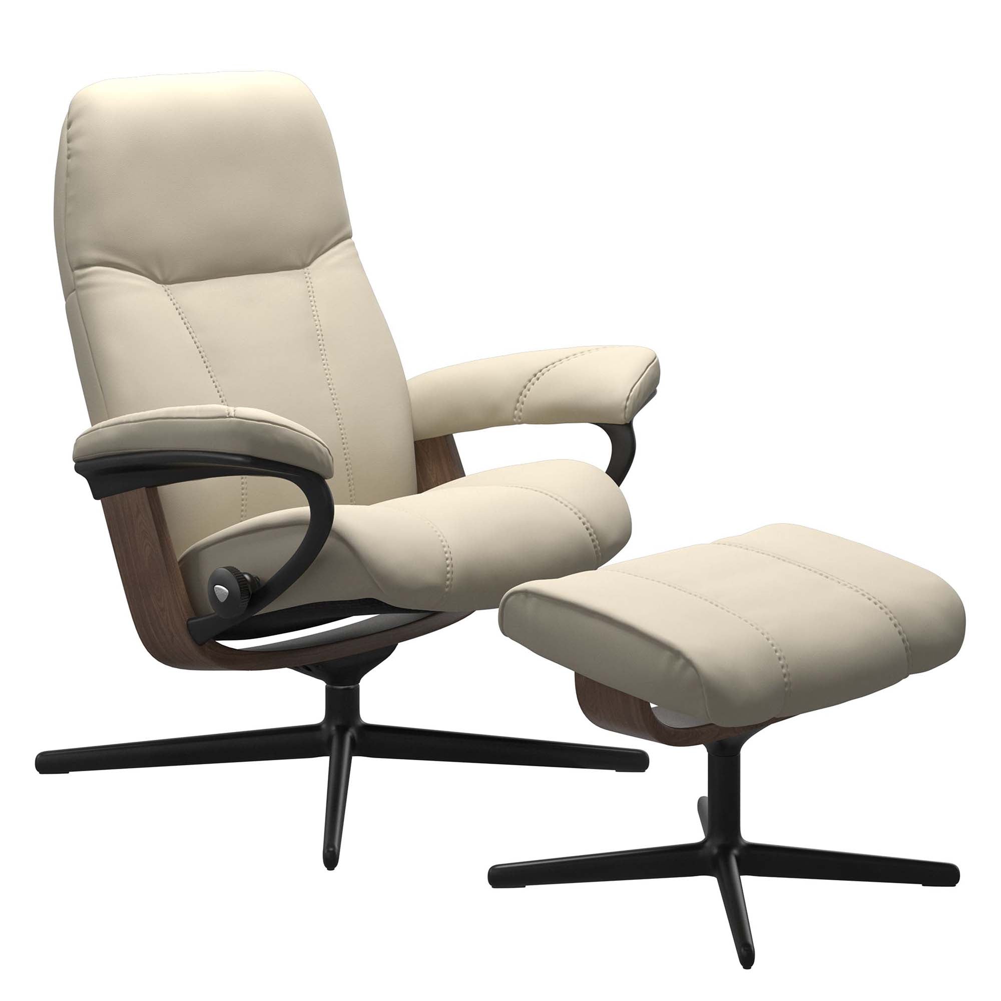 Stressless Consul Cross Recliner & Ottoman