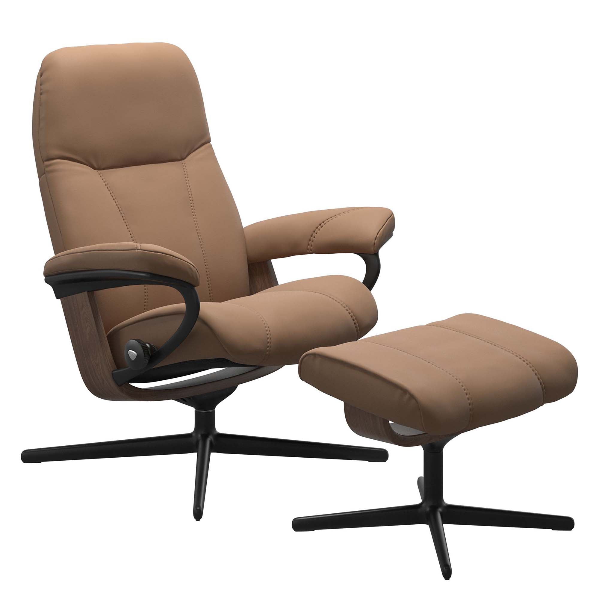Stressless Consul Cross Recliner & Ottoman