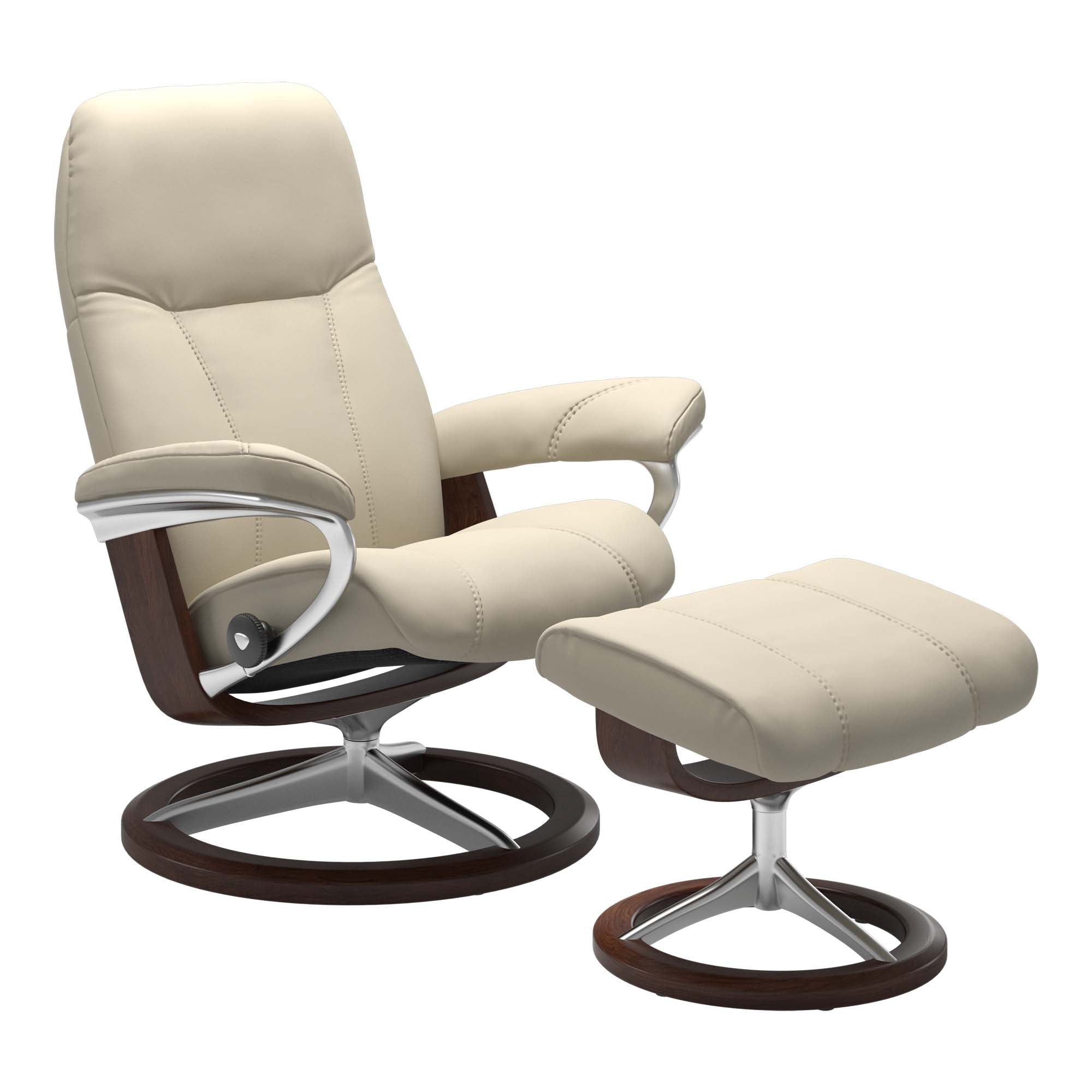 Stressless Consul Signature Recliner & Ottoman