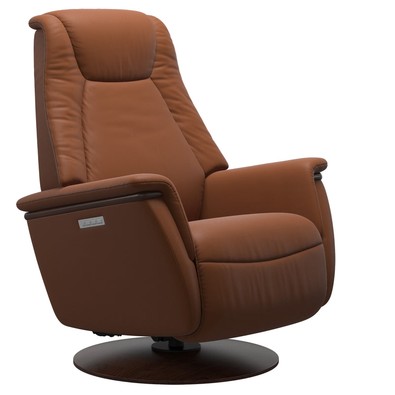 Stressless Max Power Recliner (Small) Paloma New Cognac - In Stock