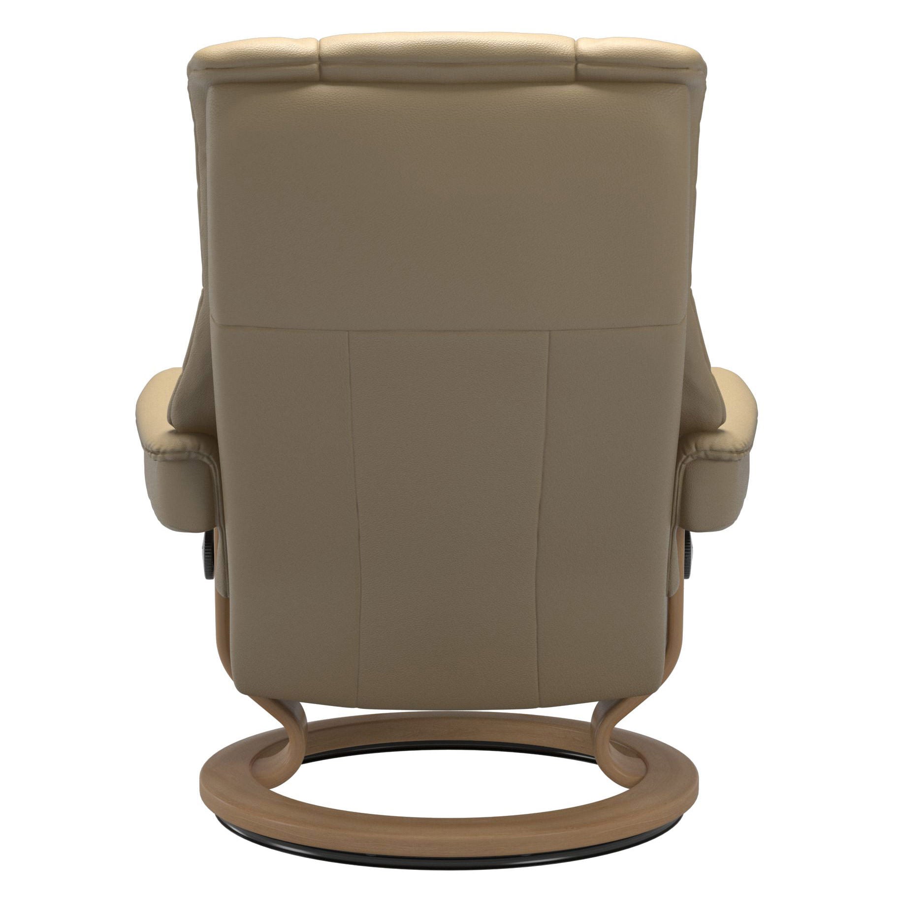 Stressless Mayfair Large Recliner & Ottoman - Classic - Velaro Beige - In Stock
