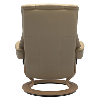 Stressless Mayfair Medium Recliner & Ottoman - Classic - Velaro Beige - In Stock