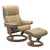 Stressless Mayfair Medium Recliner & Ottoman - Classic - Velaro Beige - In Stock