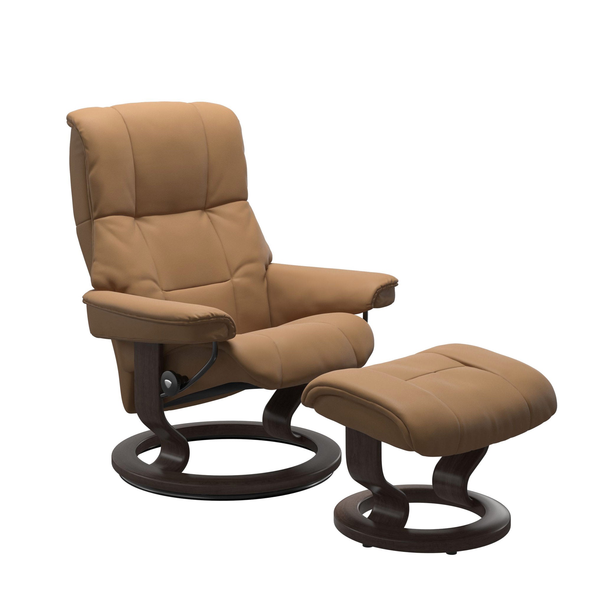 Stressless Mayfair Medium Recliner & Ottoman - Classic - Paloma Taupe - In Stock