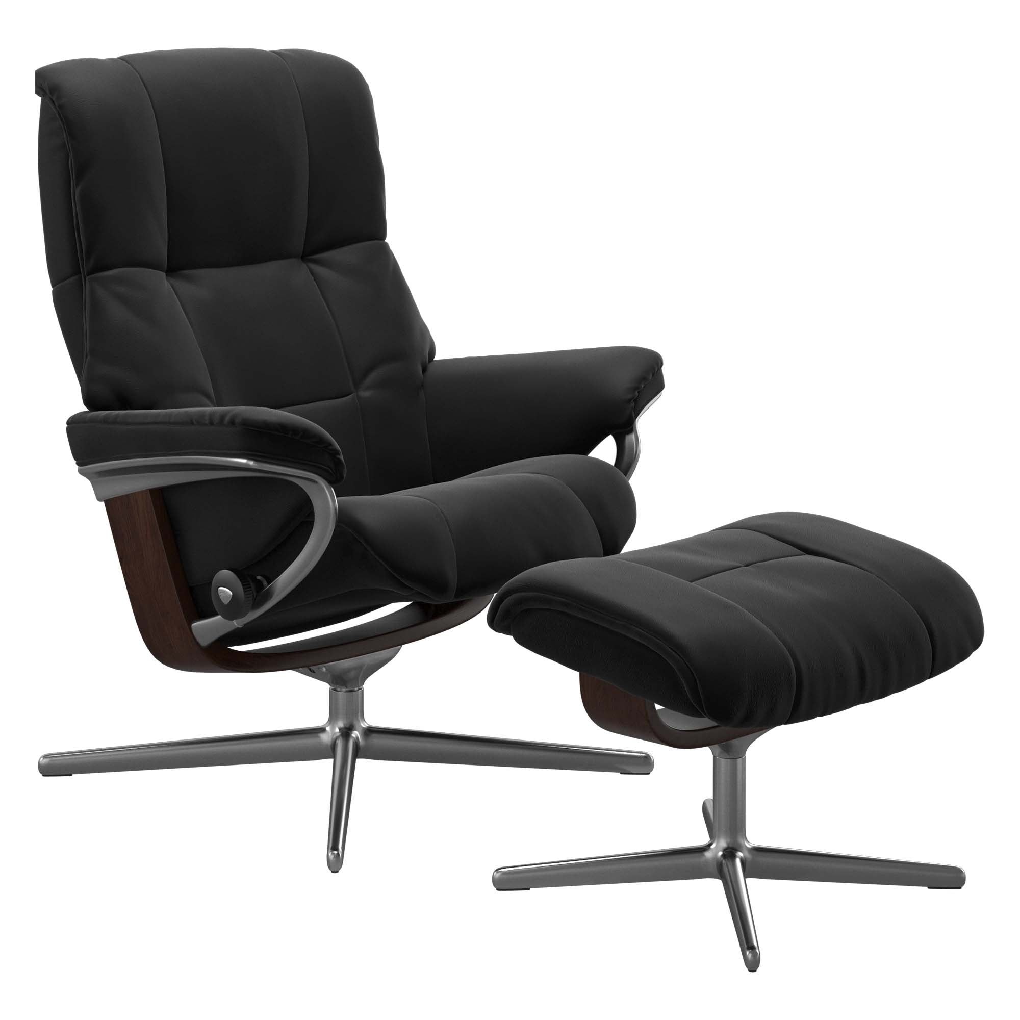 Stressless Mayfair Cross Recliner & Ottoman