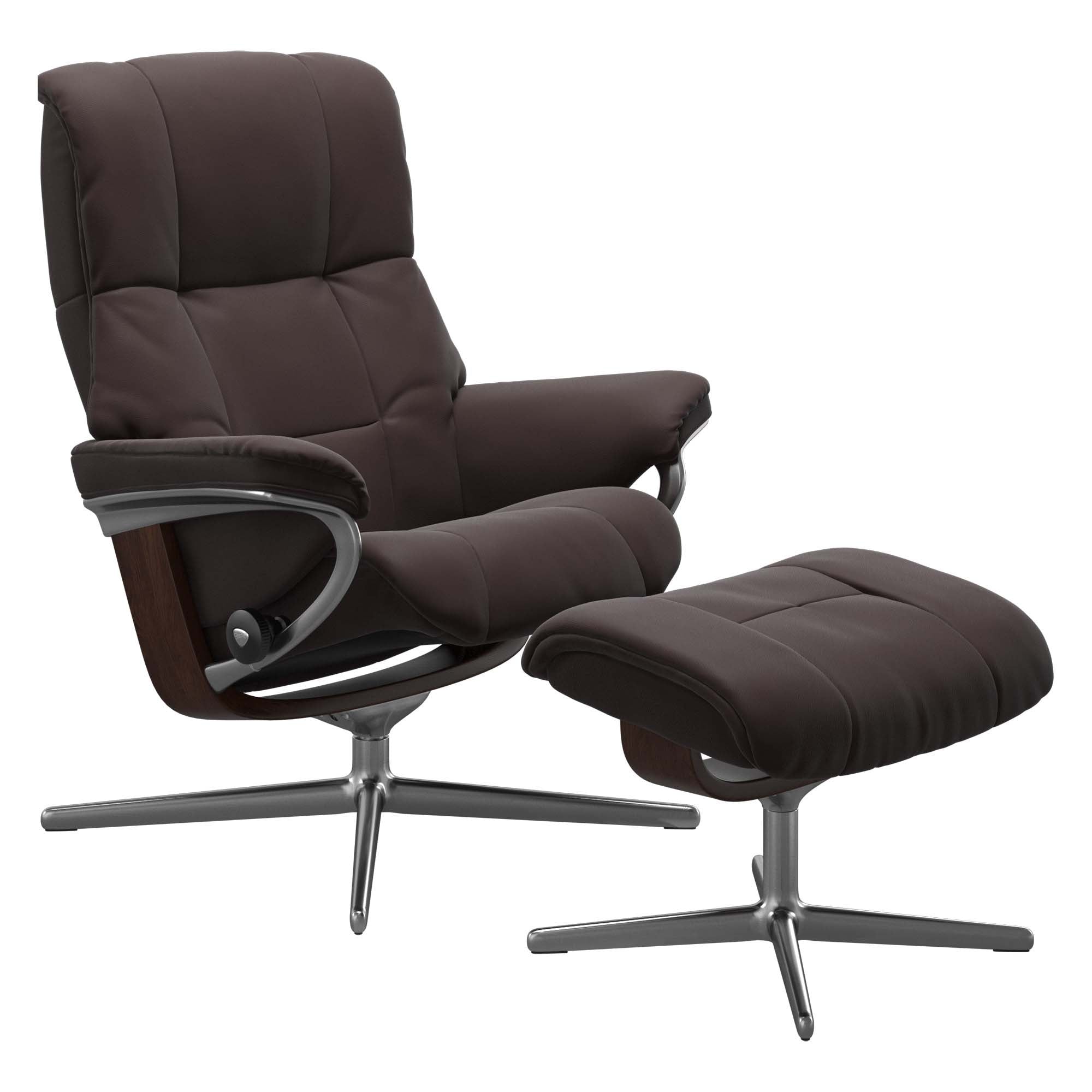 Stressless Mayfair Cross Recliner & Ottoman