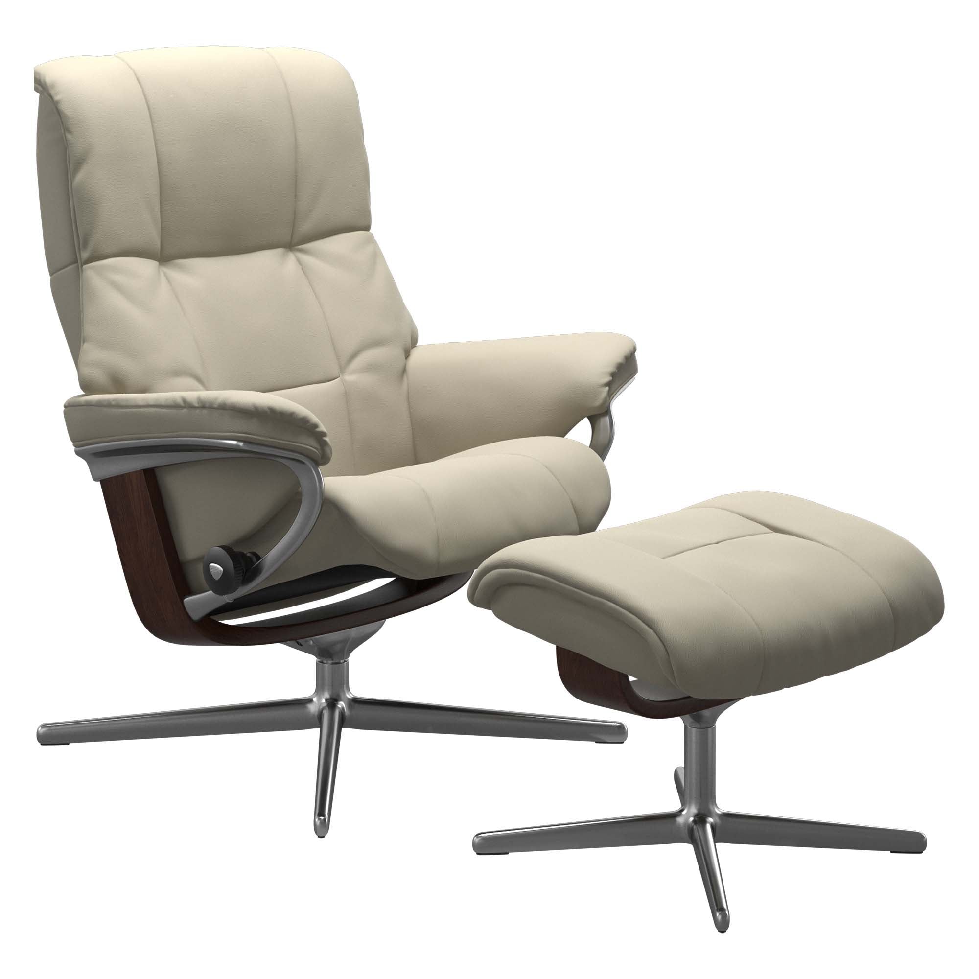 Stressless Mayfair Cross Recliner & Ottoman
