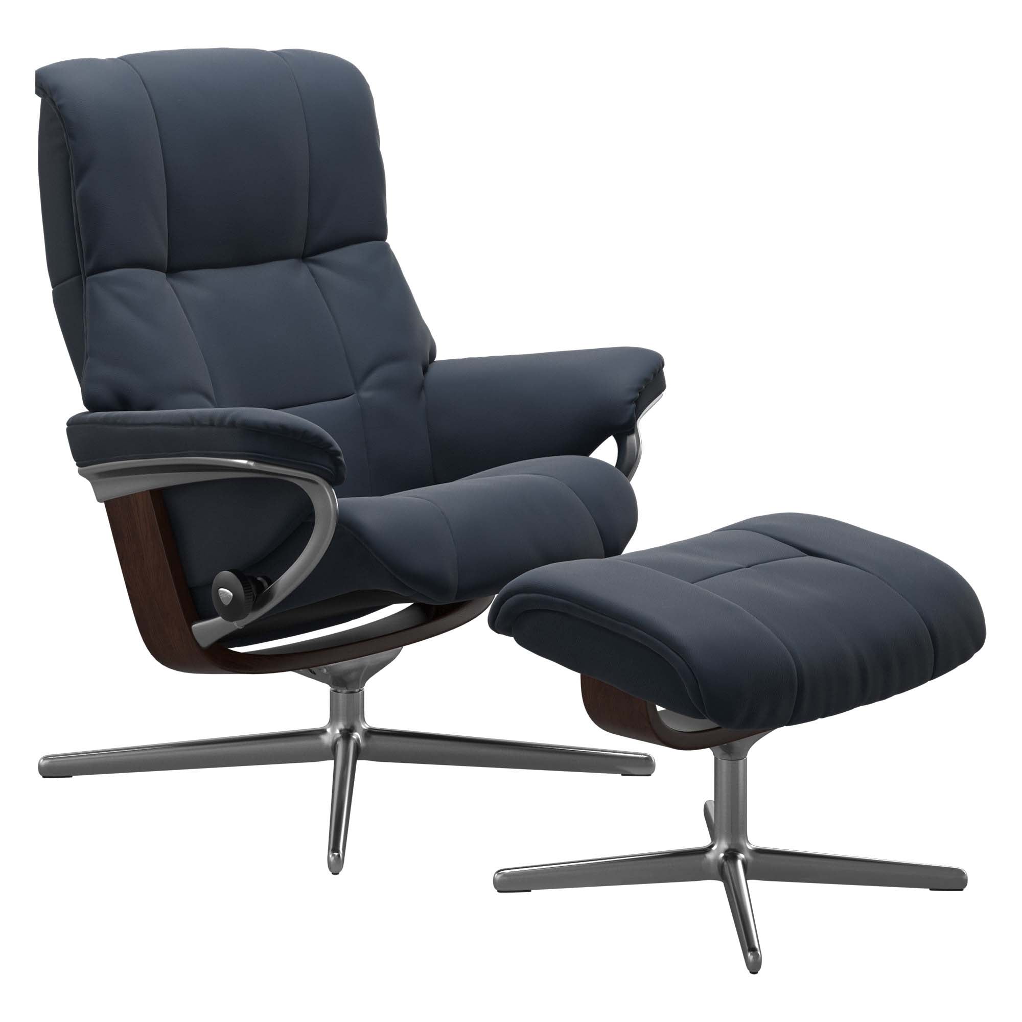 Stressless Mayfair Cross Recliner & Ottoman