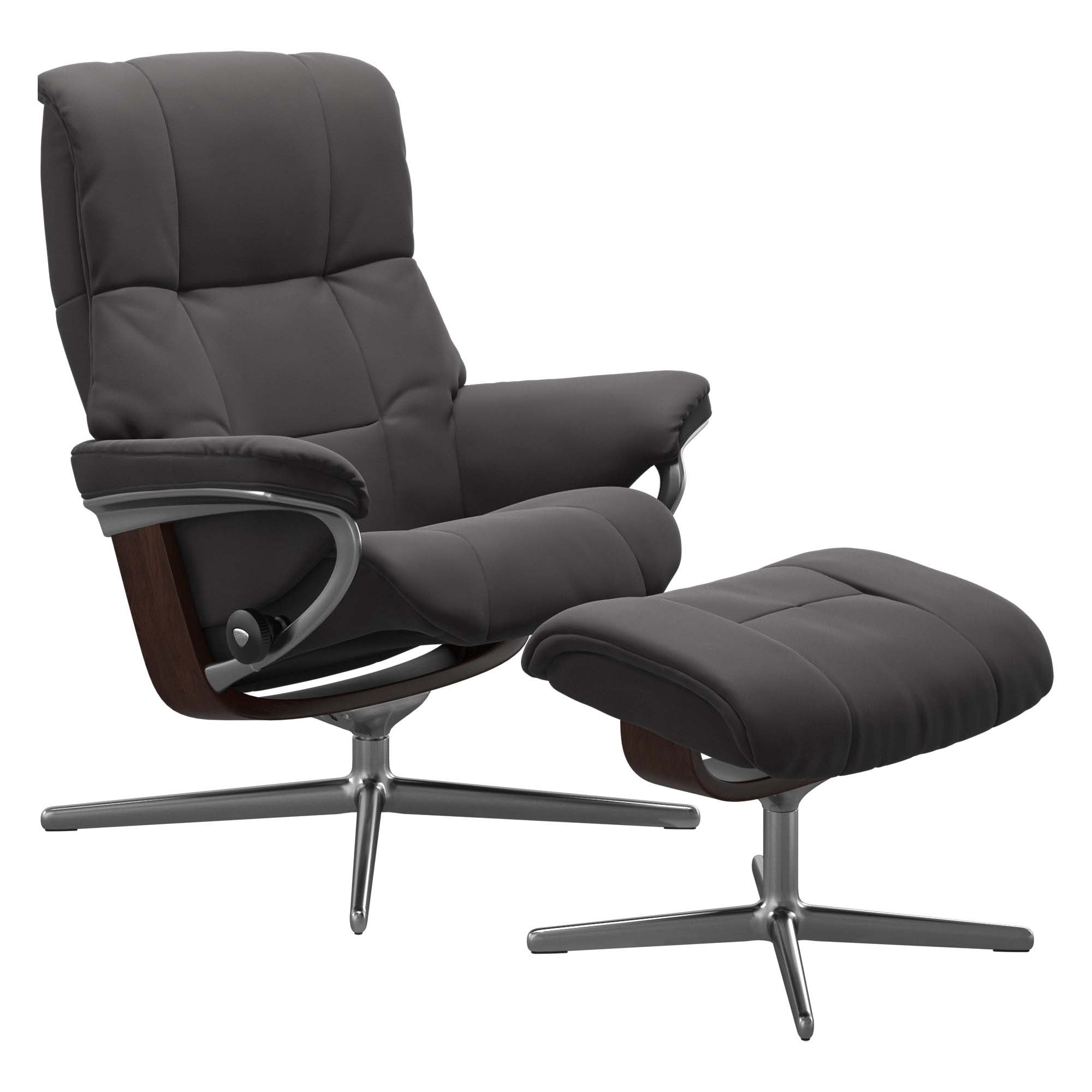 Stressless Mayfair Cross Recliner & Ottoman