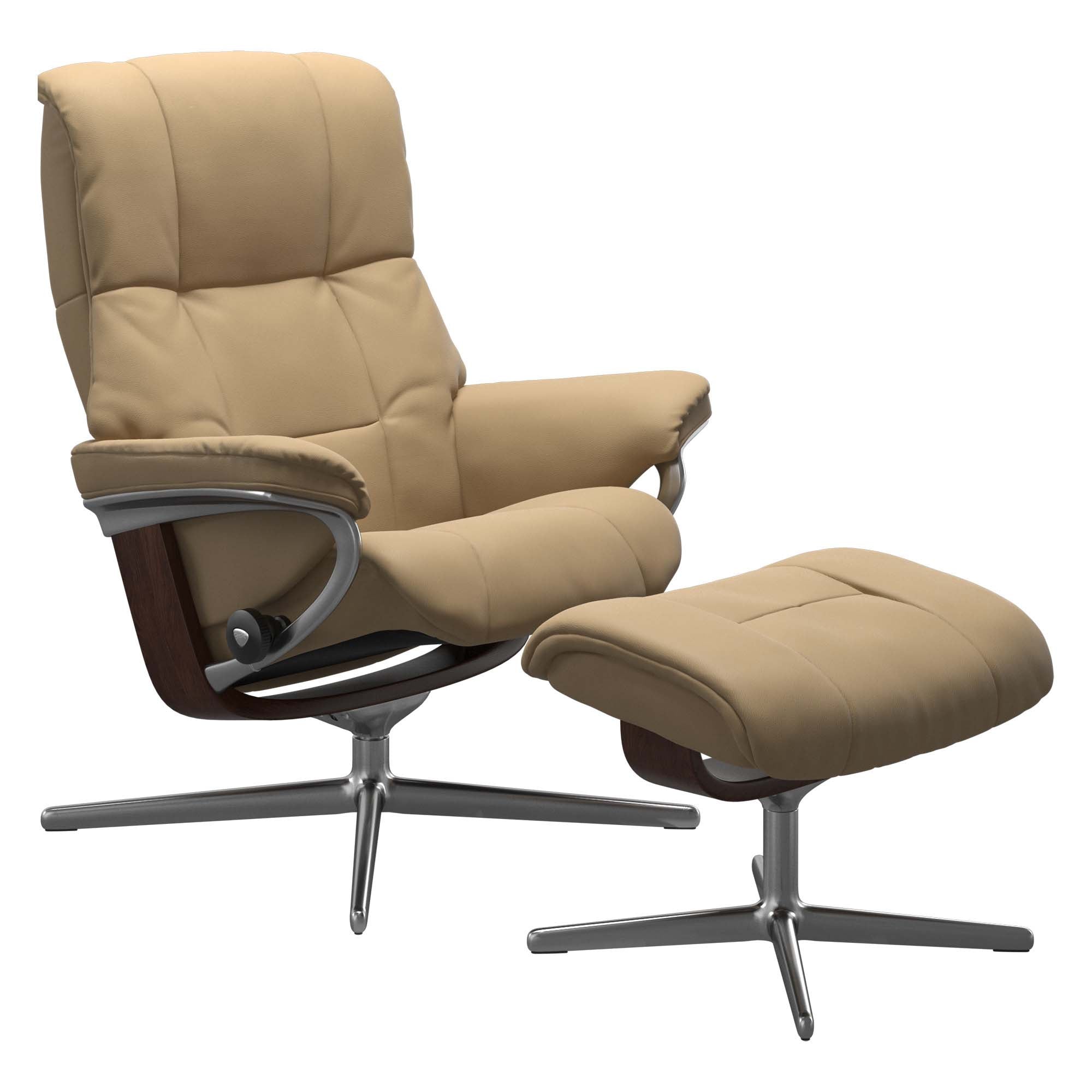 Stressless Mayfair Cross Recliner & Ottoman