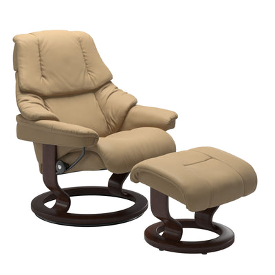 Stressless Reno Large Recliner - Classic - Paloma Sand - In Stock