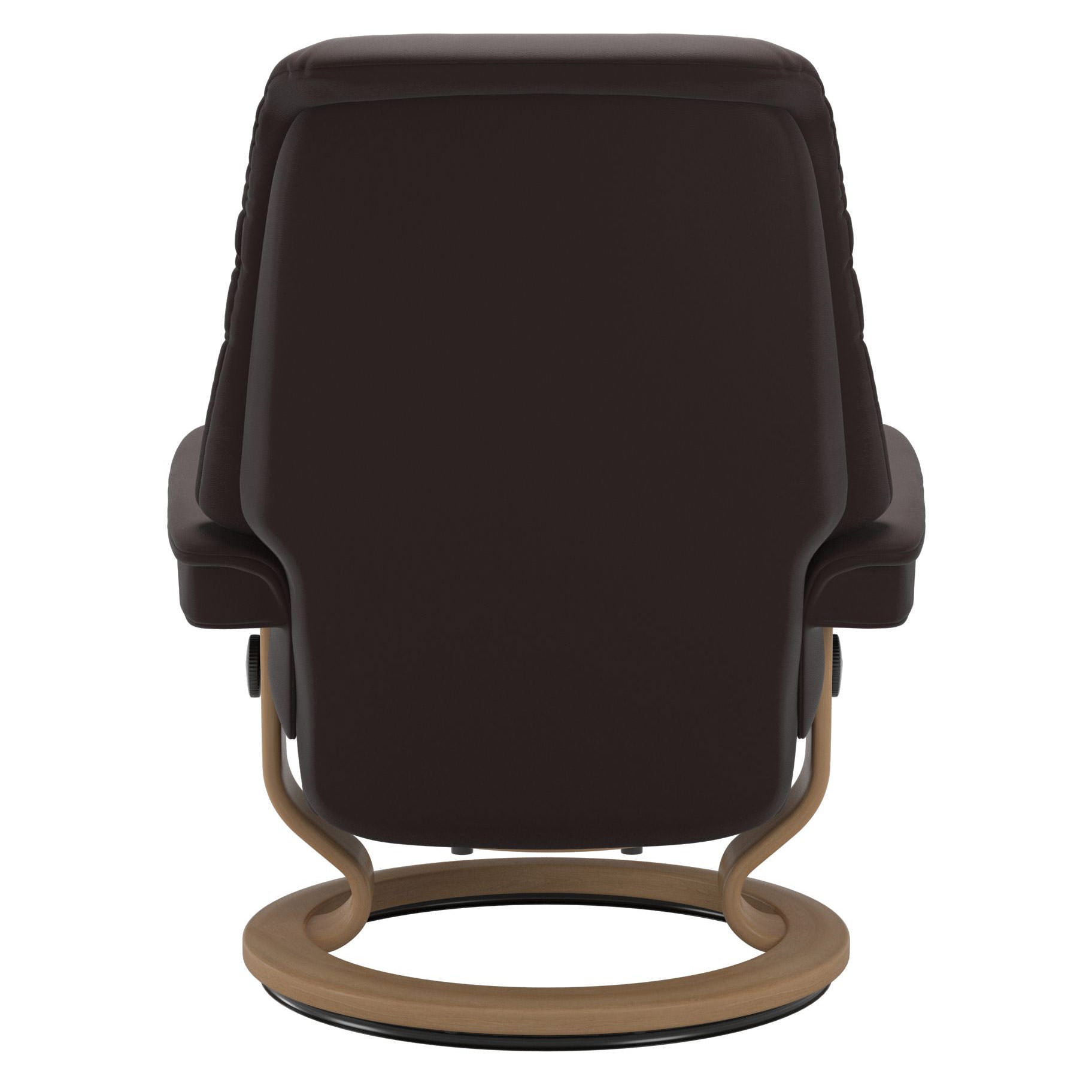 Stressless Sunrise Medium Recliner & Ottoman - Classic - Paloma Chocolate - In Stock