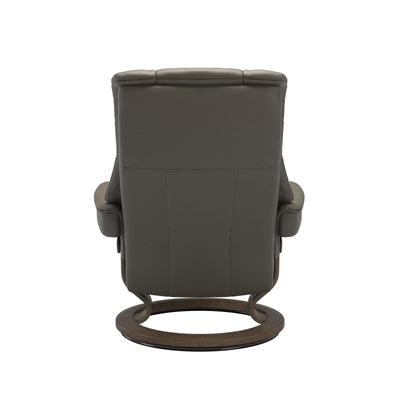 Stressless Mayfair Large Recliner & Ottoman - Classic - Velaro Forest Green - In Stock