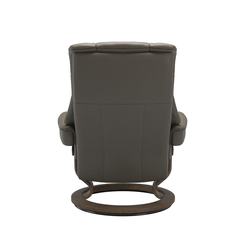 Stressless Mayfair Large Recliner & Ottoman - Classic - Velaro Forest Green - In Stock