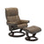 Stressless Mayfair Large Recliner & Ottoman - Classic - Velaro Mole - In Stock