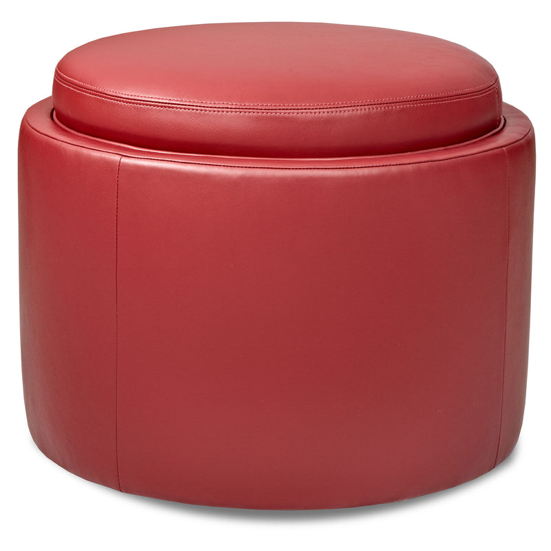 Uno Round Ottoman with Flip Top