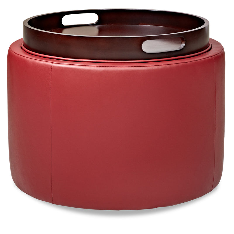 Uno Round Ottoman with Flip Top