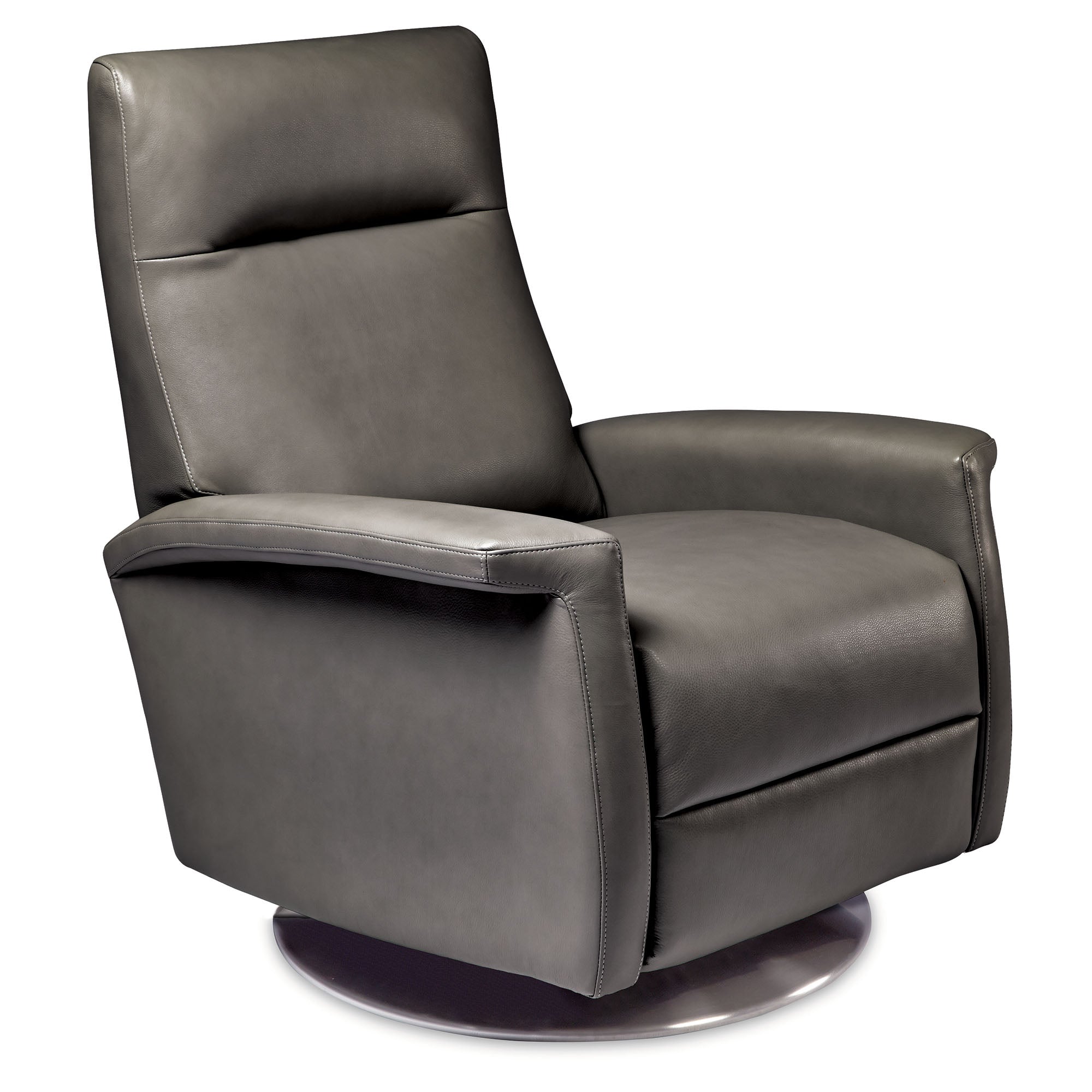 American Leather Fallon Comfort Recliner Leather Storm - Floor Model