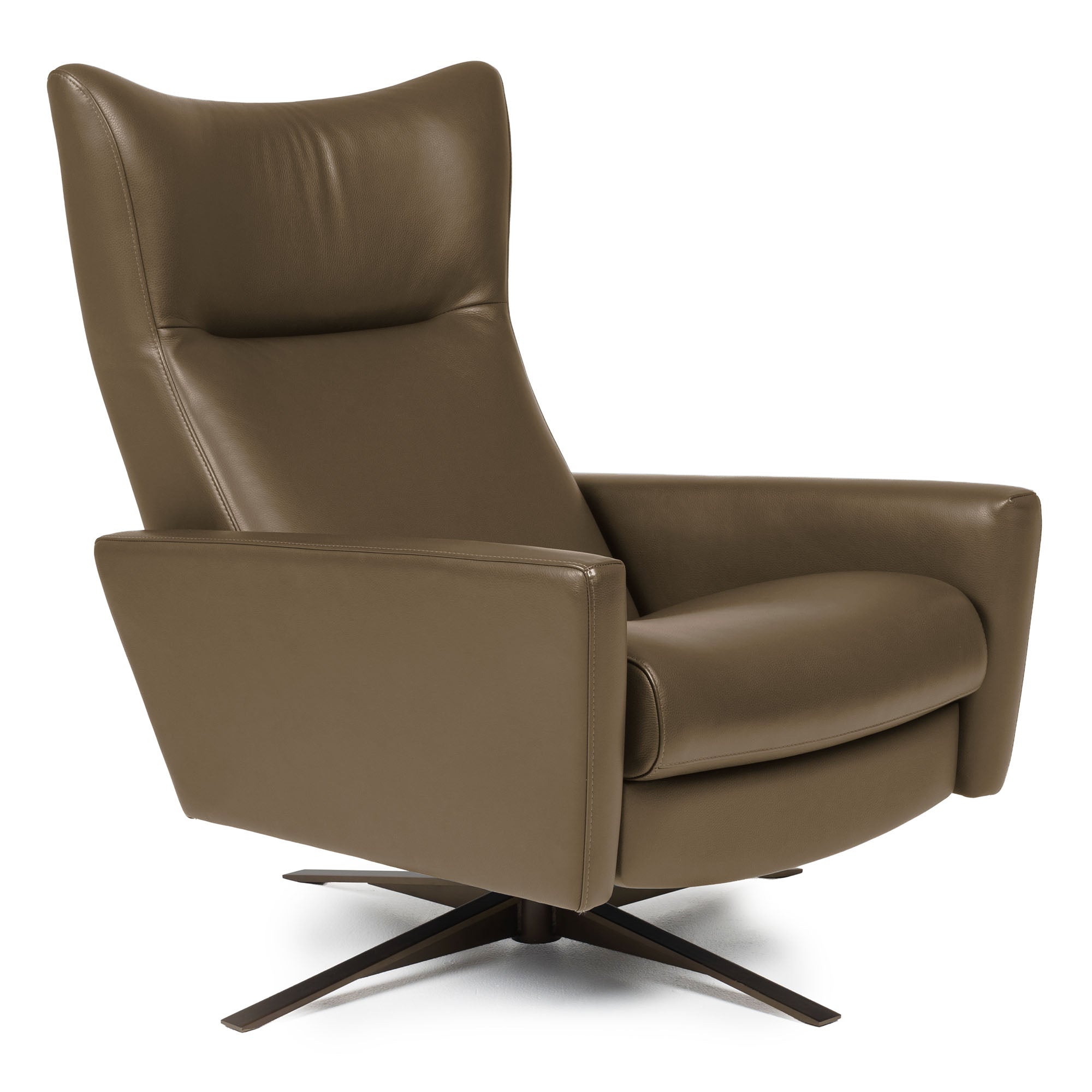 American Leather Stratus Comfort Air Leather Taupe - Floor Model