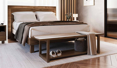 Kava Bench and Bed in Natural Walnut GALLERY