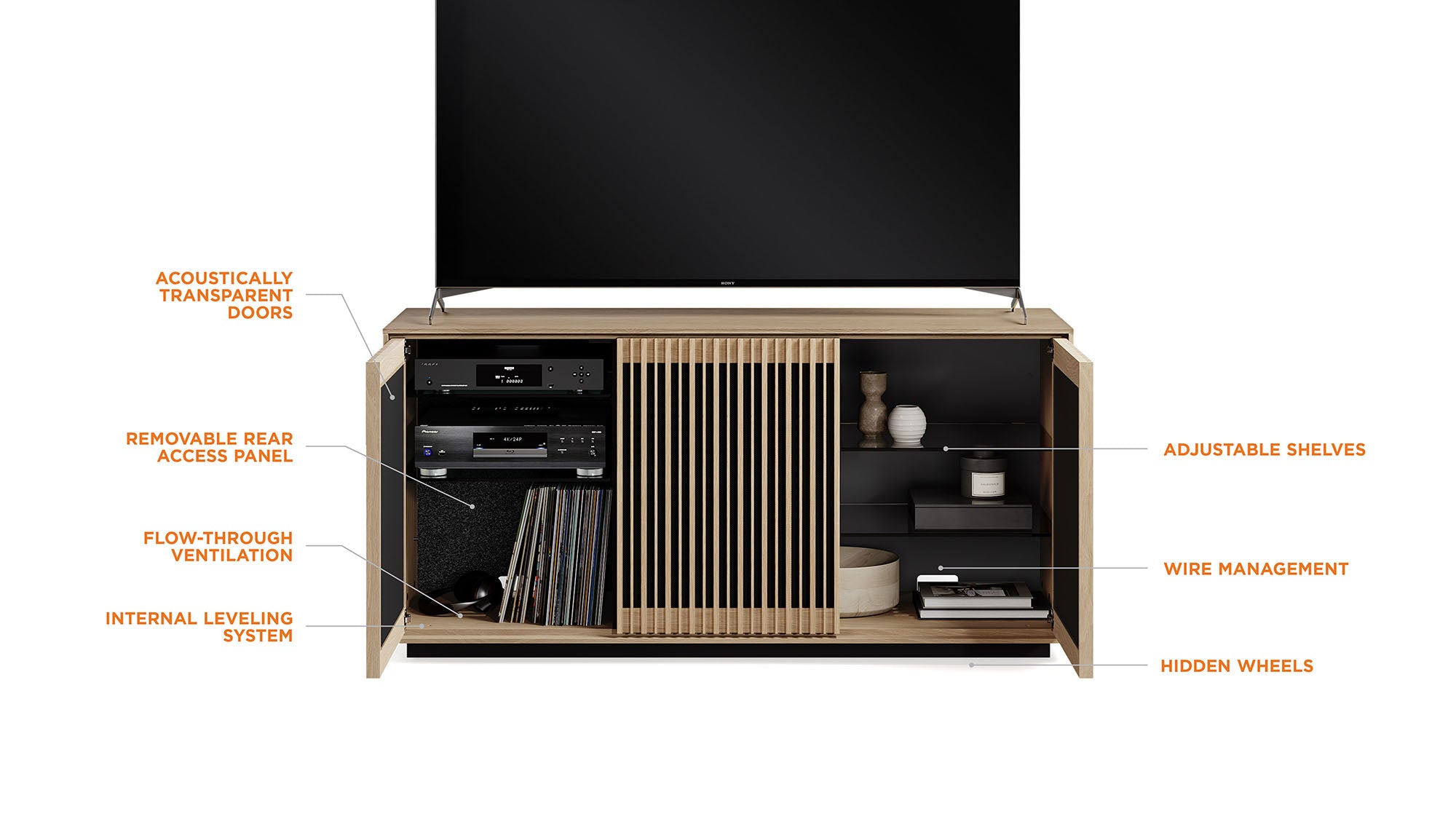 BDI Profile Console Storage Cabinet
