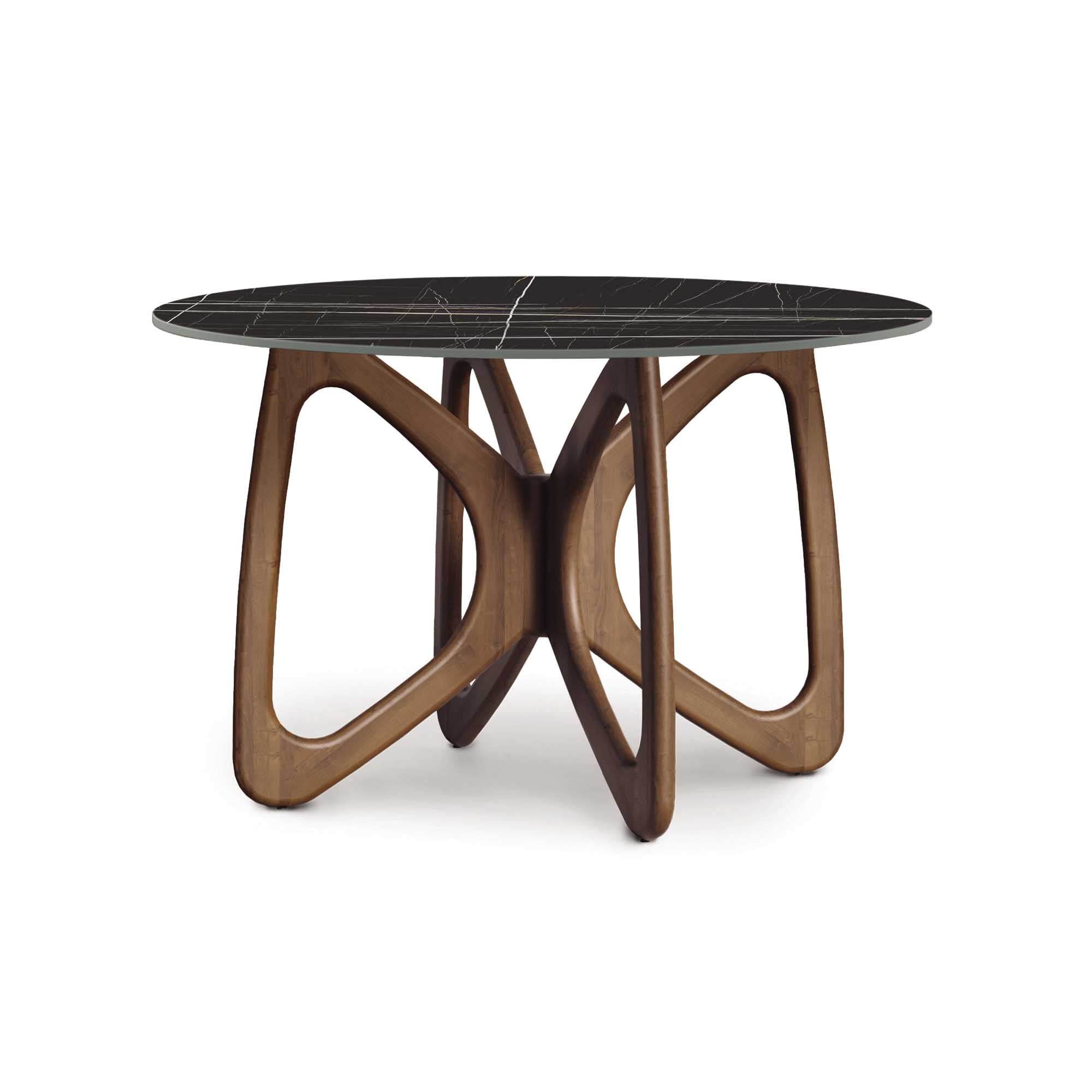 Butterfly Round Sintered Stone Top Dining Table