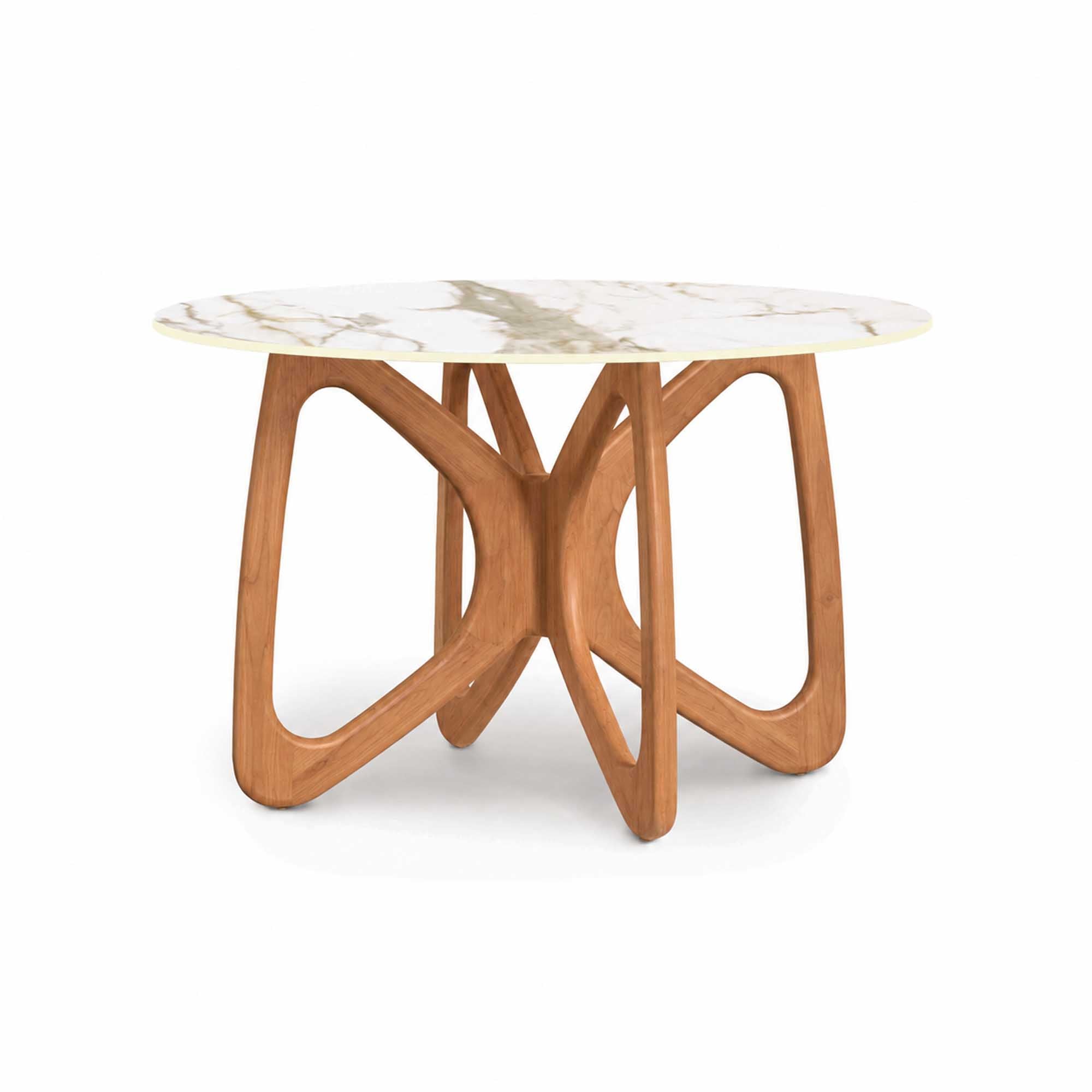 Butterfly Round Sintered Stone Top Dining Table