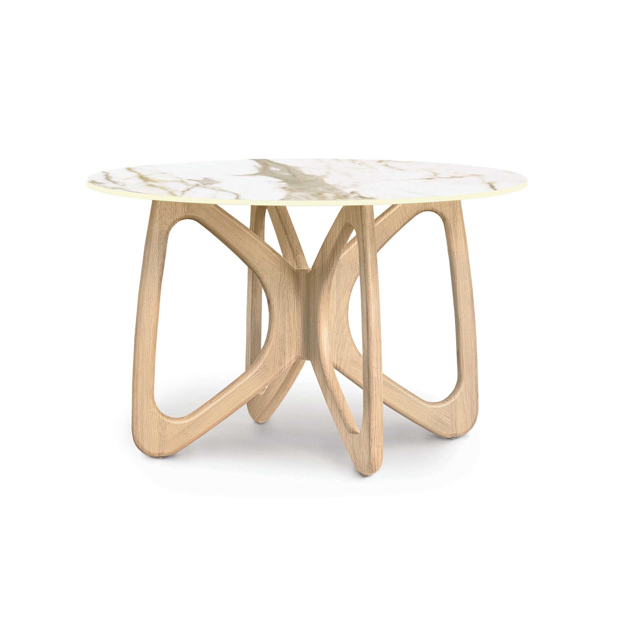 Butterfly Round Sintered Stone Top Dining Table