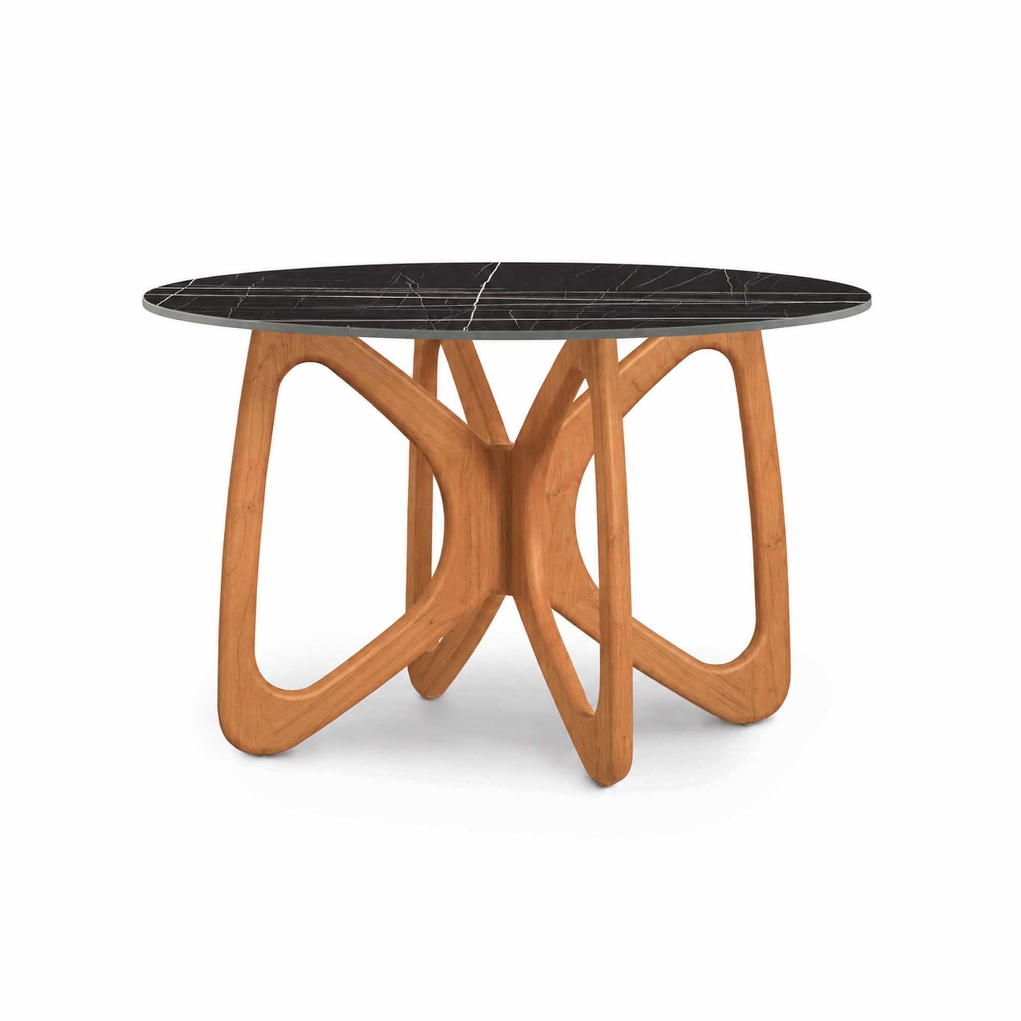 Butterfly Round Sintered Stone Top Dining Table