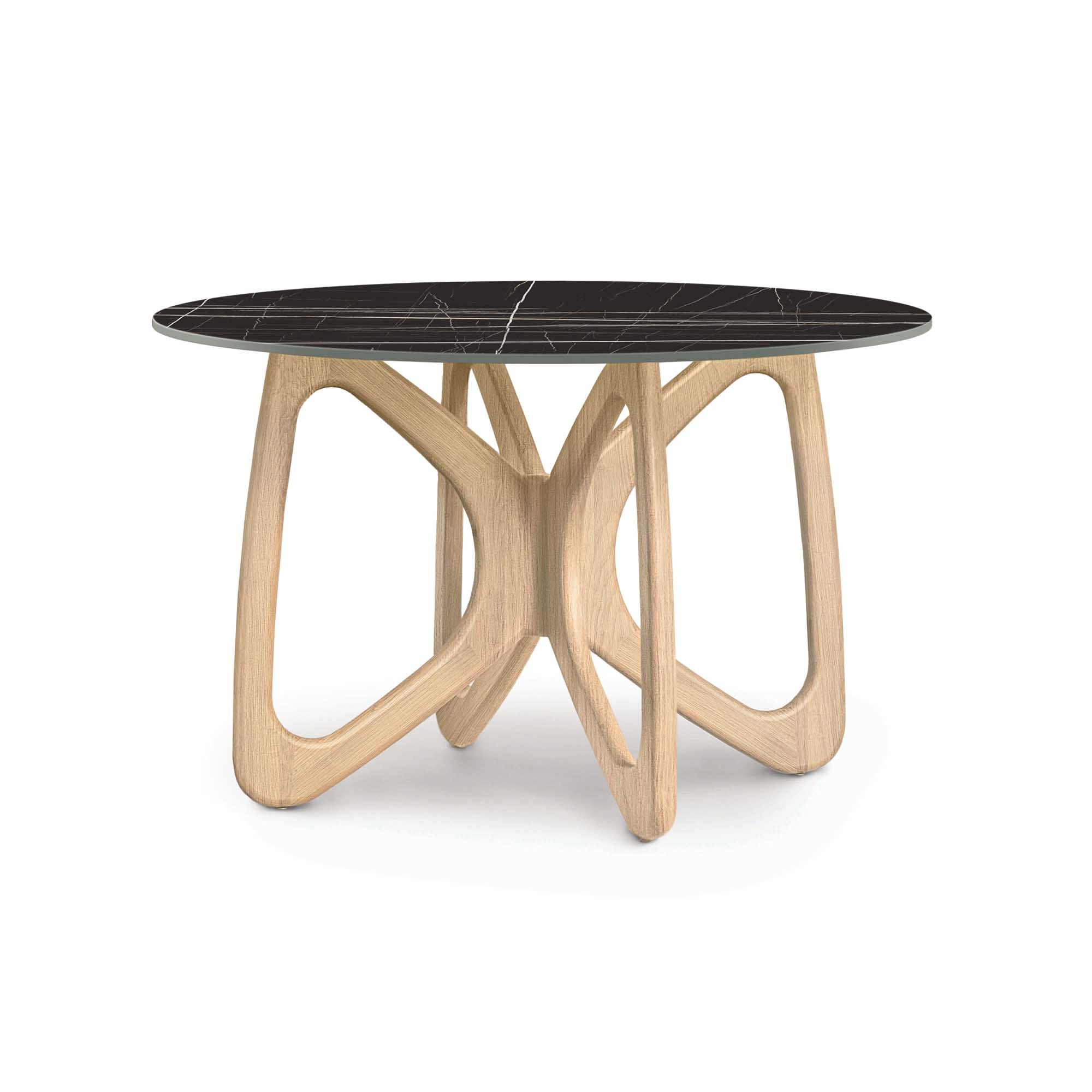 Butterfly Round Sintered Stone Top Dining Table