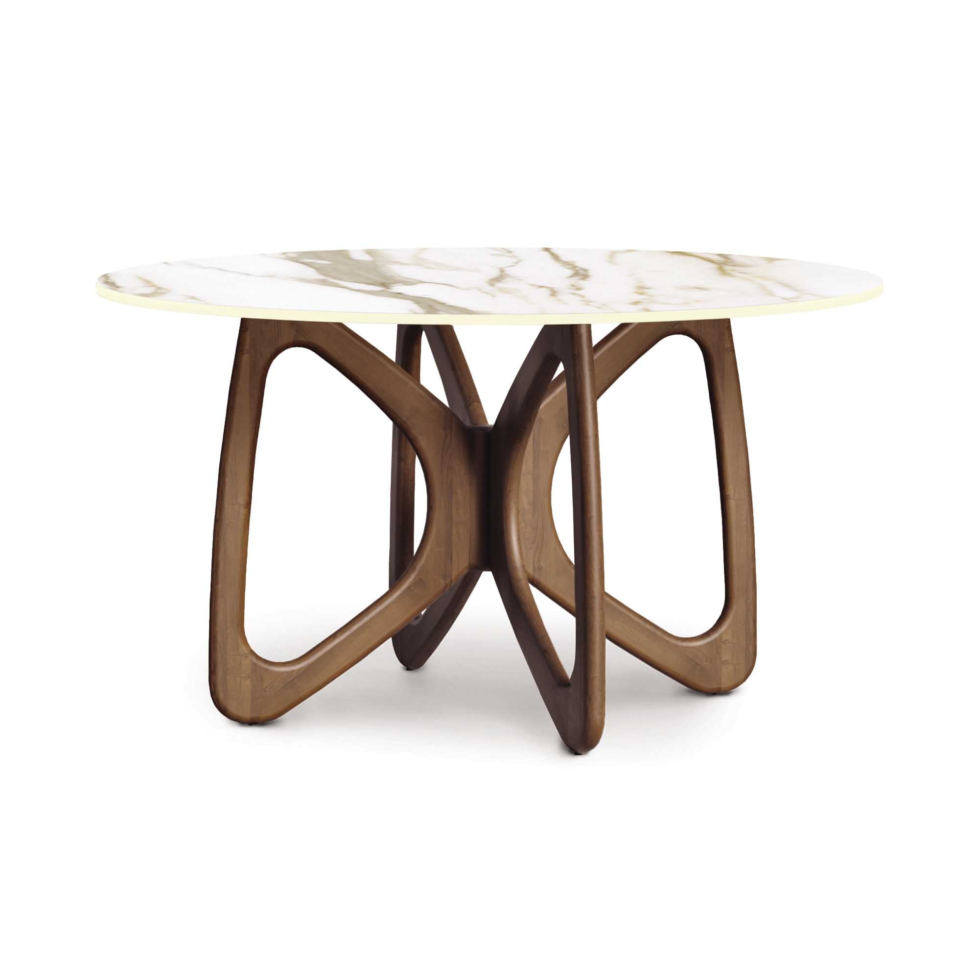 Butterfly Round Sintered Stone Top Dining Table