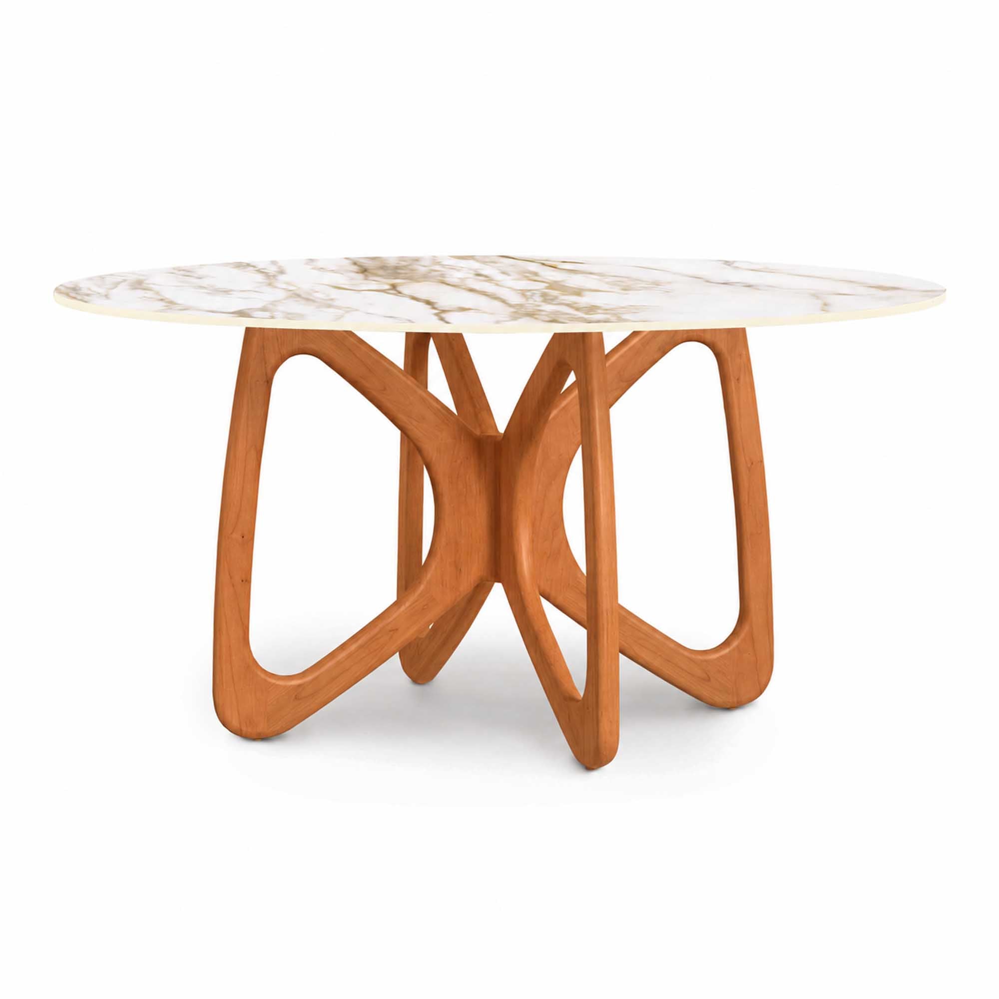 Butterfly Round Sintered Stone Top Dining Table