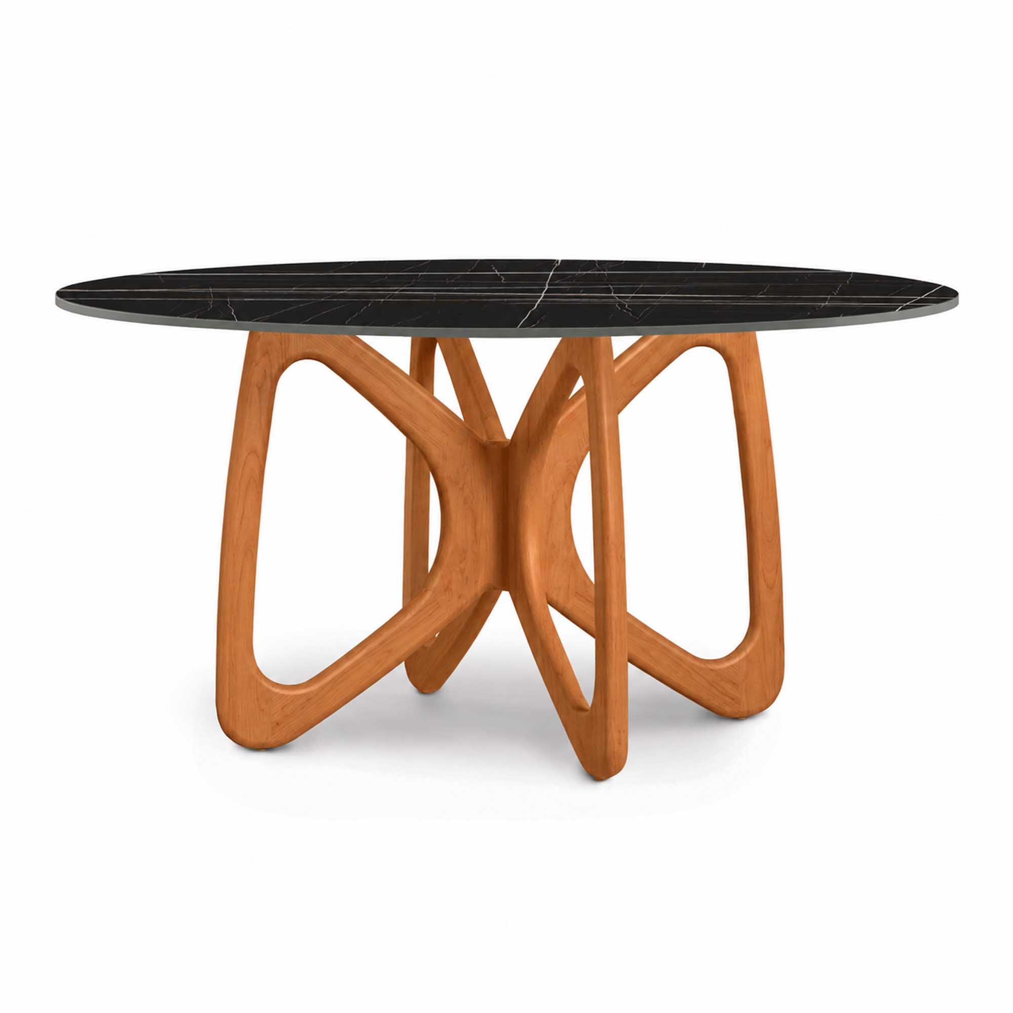 Butterfly Round Sintered Stone Top Dining Table
