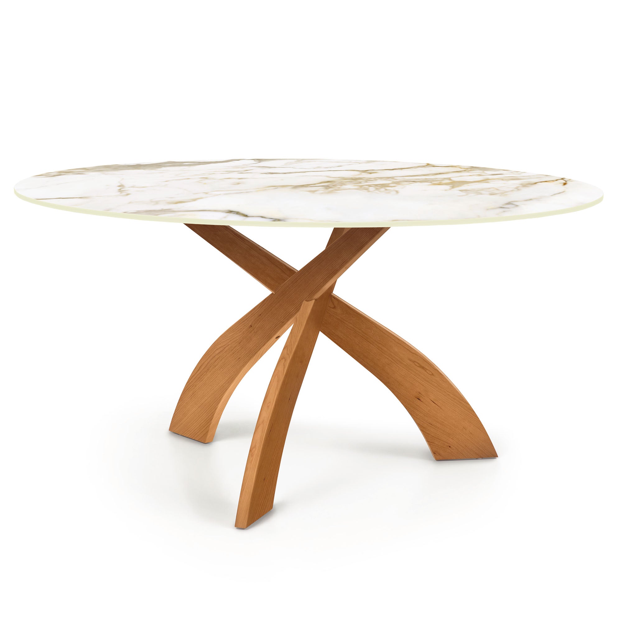 Entwine Round Sintered Stone Top Dining Table