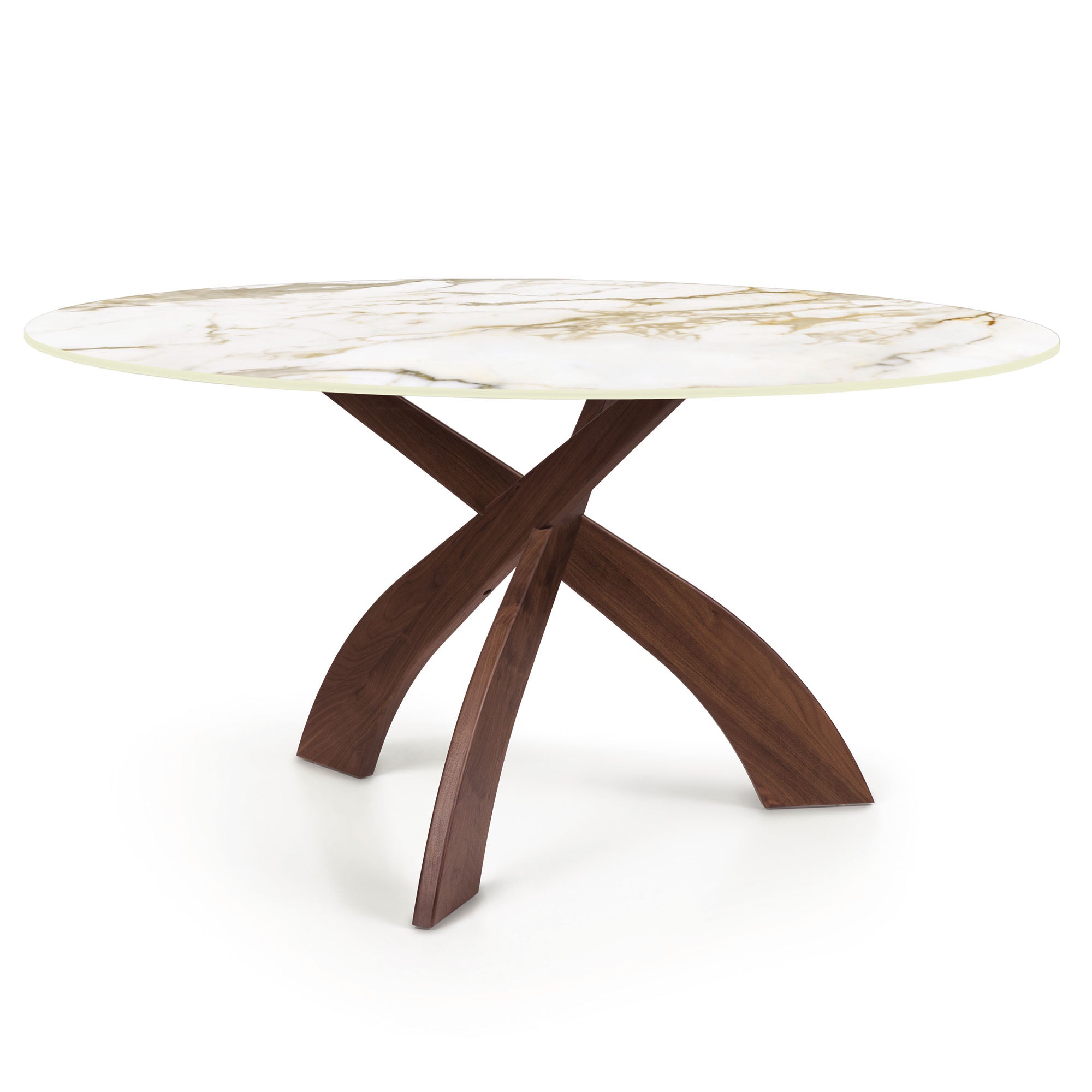 Entwine Round Sintered Stone Top Dining Table