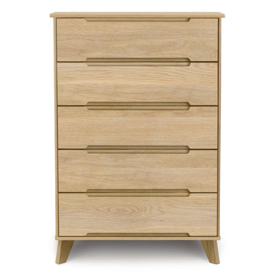 LINN 5 Drawer Dresser in Natural Solid Oak