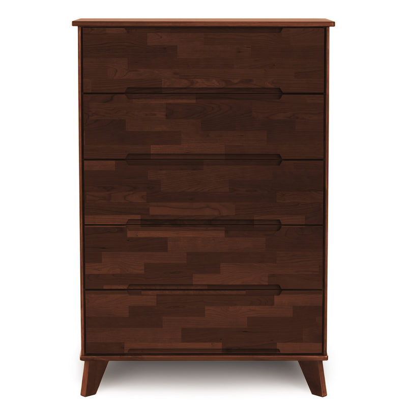 LINN 5 Drawer Dresser in Saddle Cherry