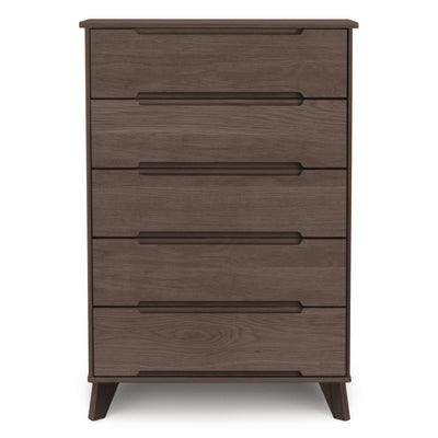 LINN 5 Drawer Dresser in Taupe Oak GALLERY