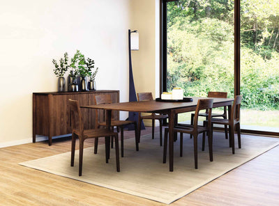 Lisse dining collection with Hubbardton forge Stasis Floor Lamp GALLERY