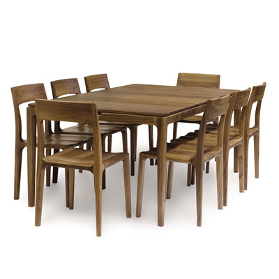 Lisse dining table comfortably fits eight side chairs GALLERY