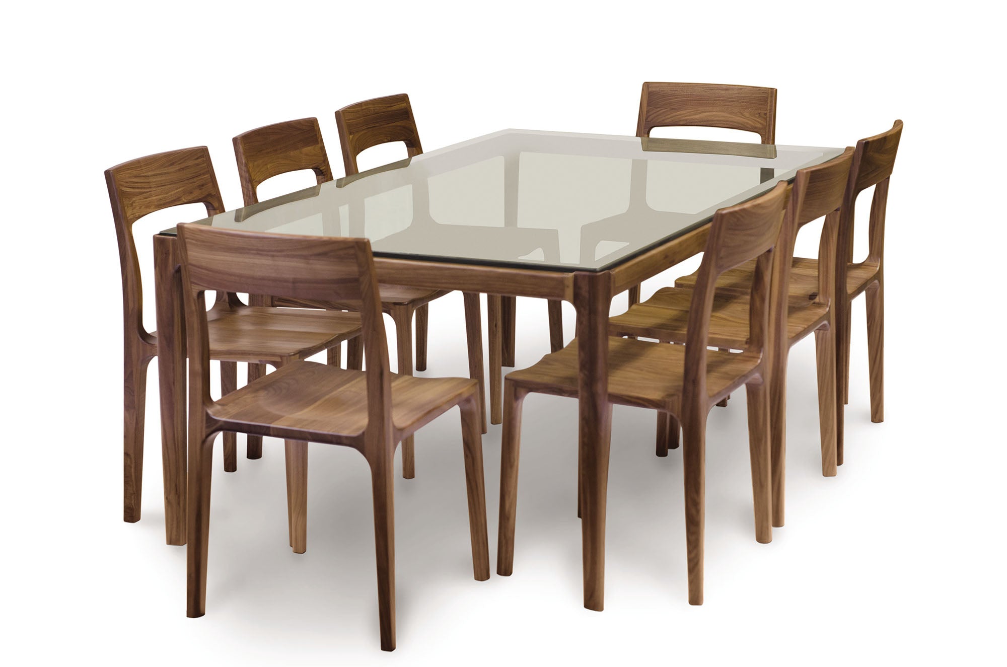 Lisse Glass Top Dining Table