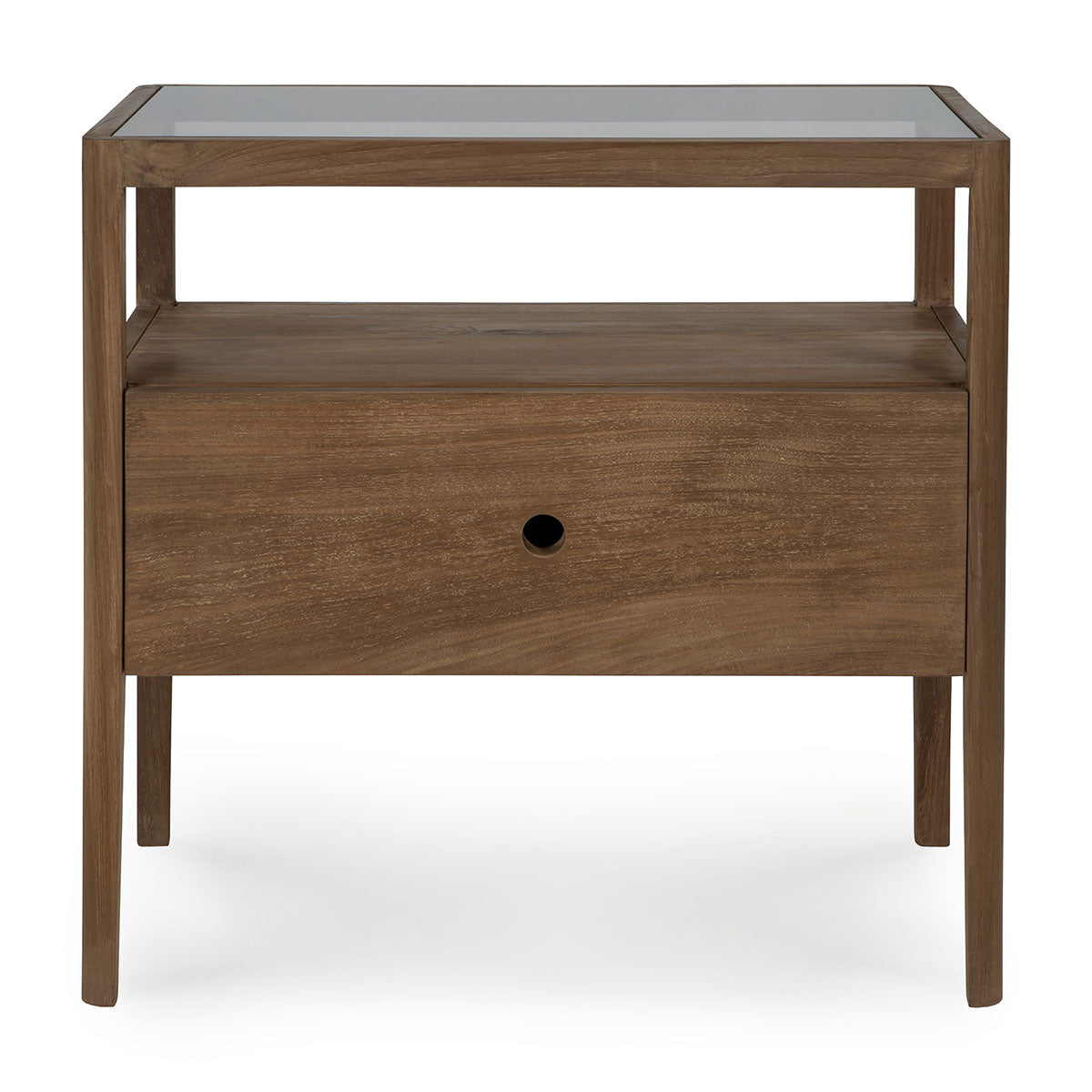 Oak Spindle Bedside Table