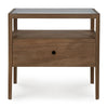 Oak Spindle Bedside Table