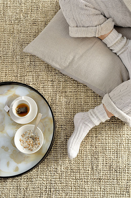 Mist Gold Organic Glass Tray Small