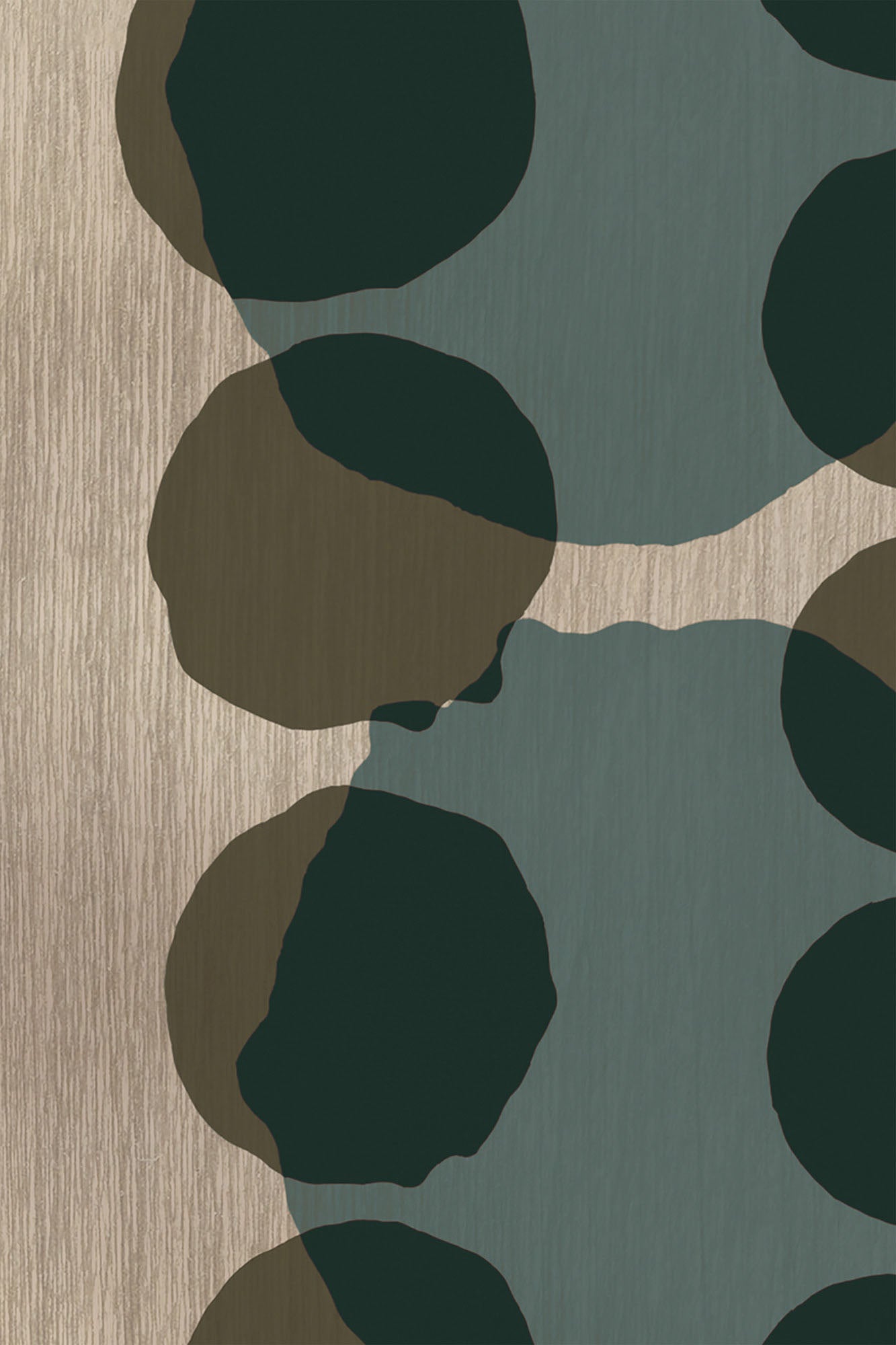 Layered Dots Glass Tray Large