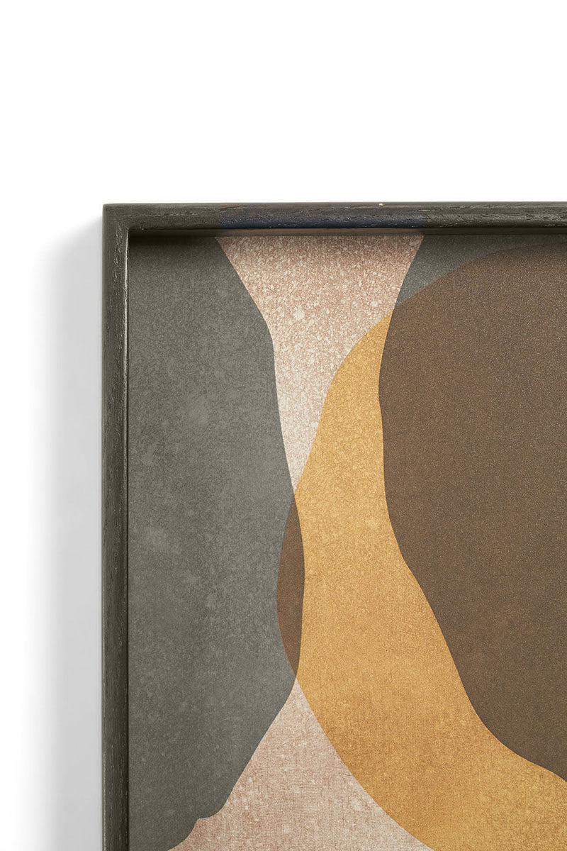 Overlapping Dots Glass Tray Square Small