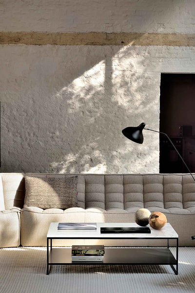 N701 modular sectional in beige and stone coffee table GALLERY